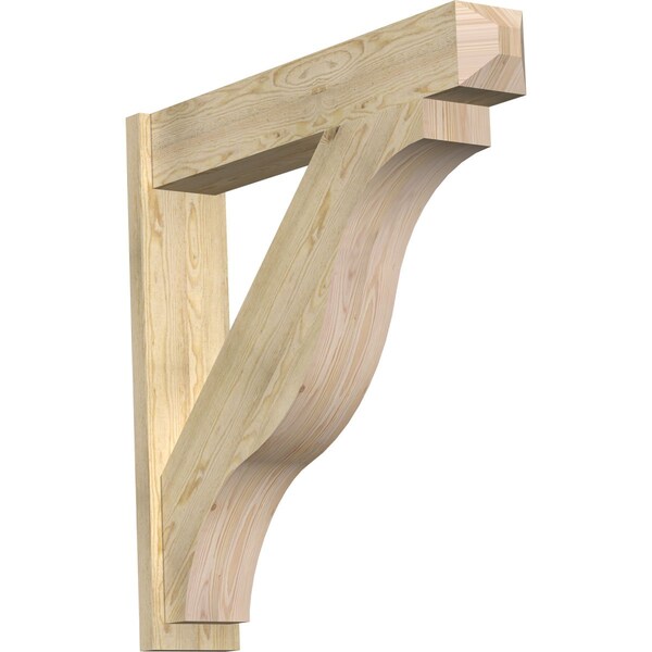 Ekena Millwork Funston Craftsman Rough Sawn Outlooker, Douglas Fir, 8"W x 42"D x 42"H OUT08X42X42FST04RDF - main